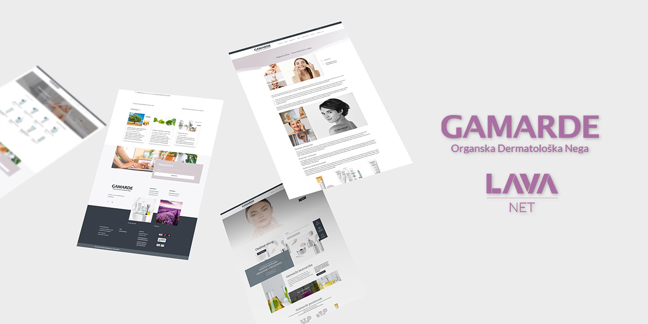 Ilustracija Gamarde stranica koje je razvila agencija Lava Net.