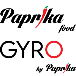 Paprika Food i GYRO by Paprika logoi.