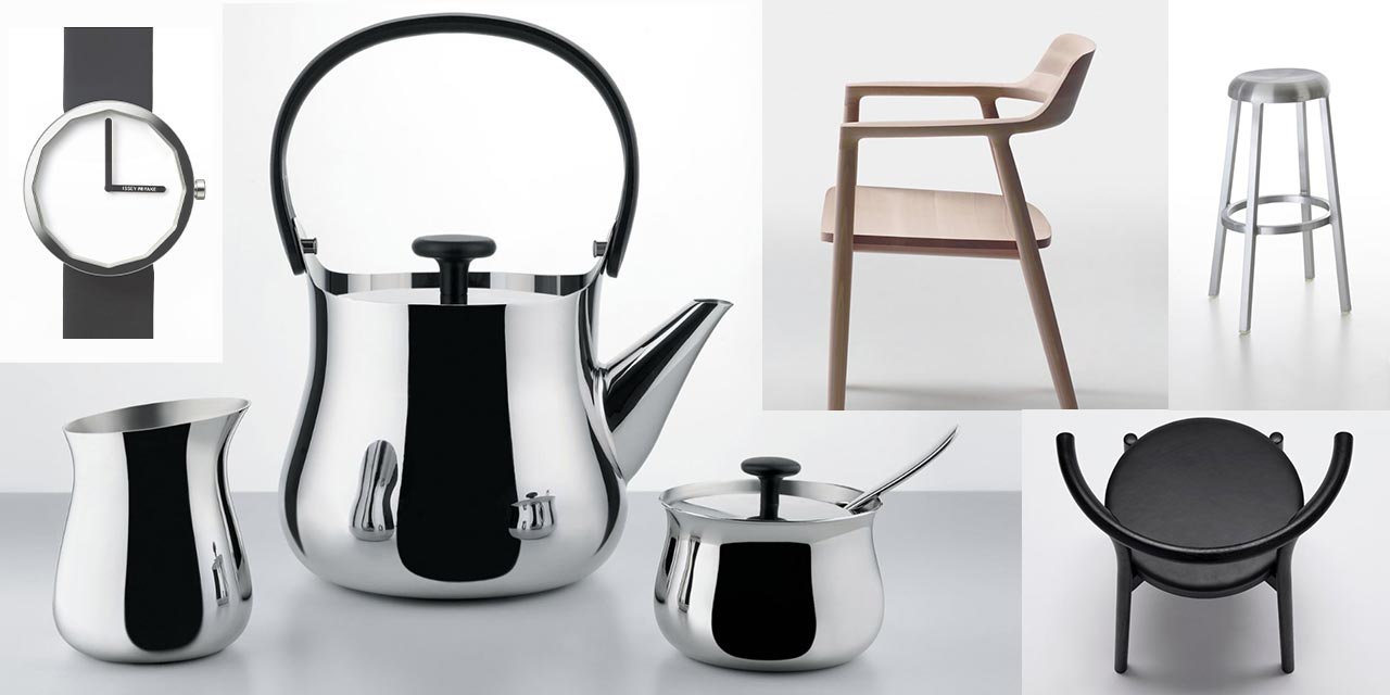 Inovativni dizajni dizajnera Naoto Fukasawa: sat, stolice i posuđe.