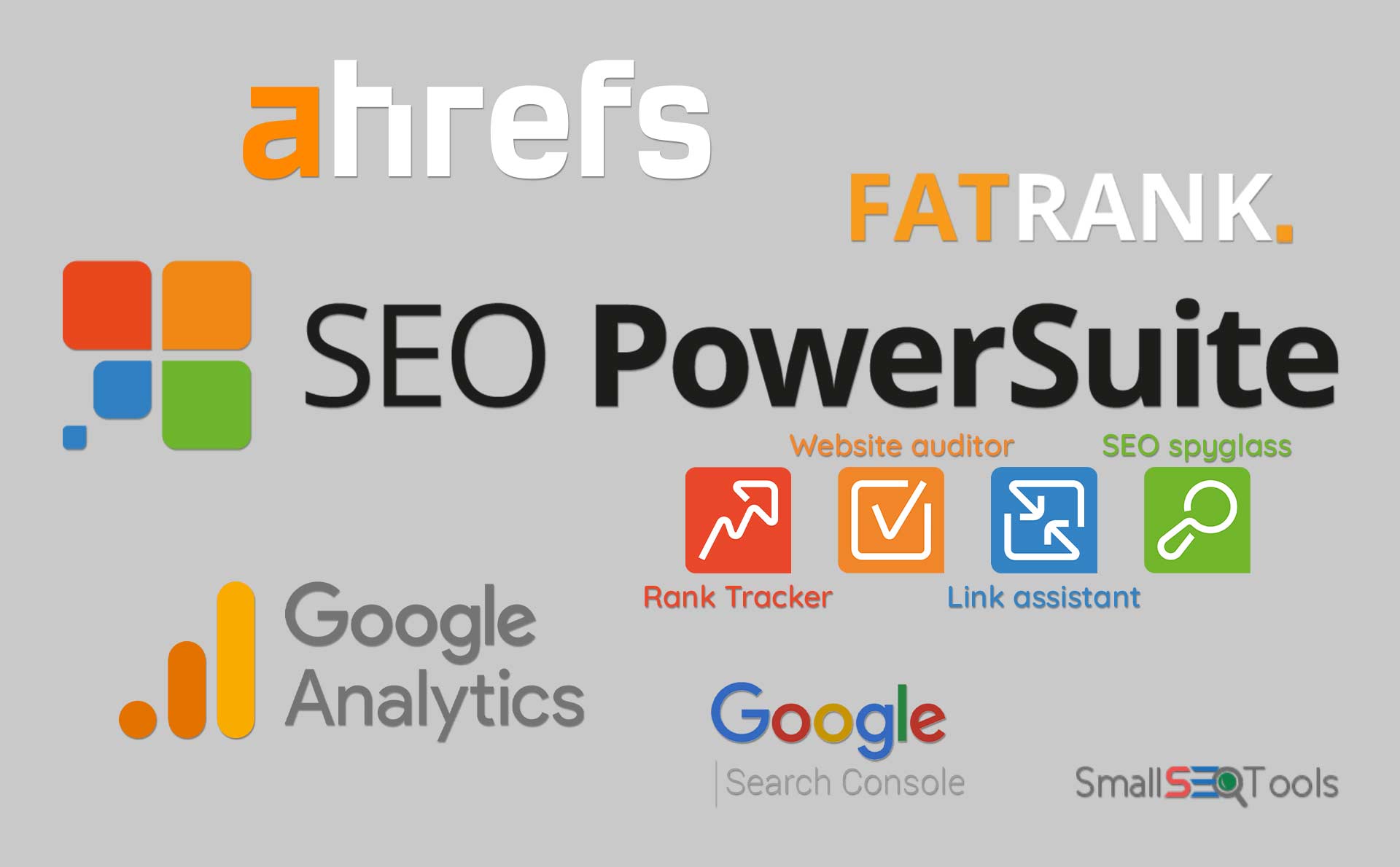 Besplatni SEO alati kojima pratite pozicioniranje sajta: PowerSuite, GA, GSC, FatRank, Ahrefs i SmallSEOTools.