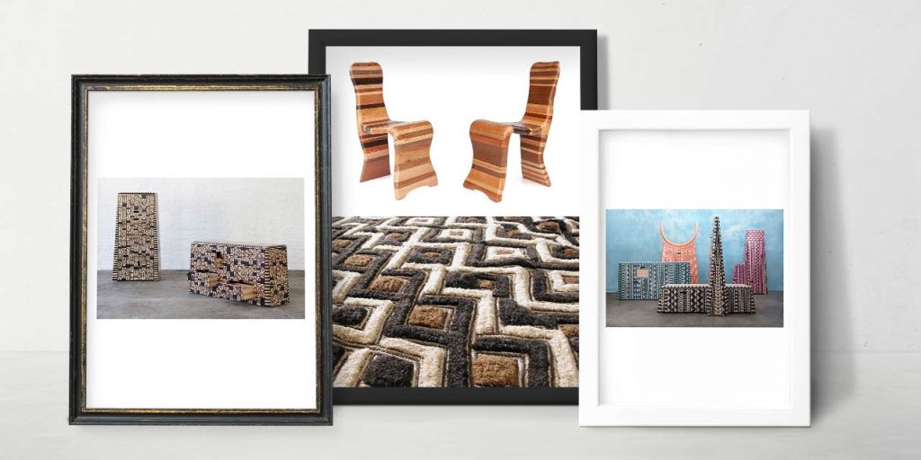 Afrički paterni u dizajnu - Lava NET Serija nameštaja Kassena, Kuba tkanina i ručno rađene stolice inspirisane afričkim paternima.