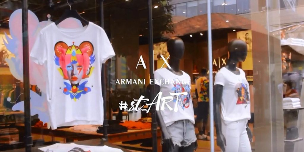 Najbolje dizajnirane majice. Najbolje poruke na majicama - Lava NET Izlog s majicama Valentine Brostean - Capsule collection 2018 for Armani Exchange.