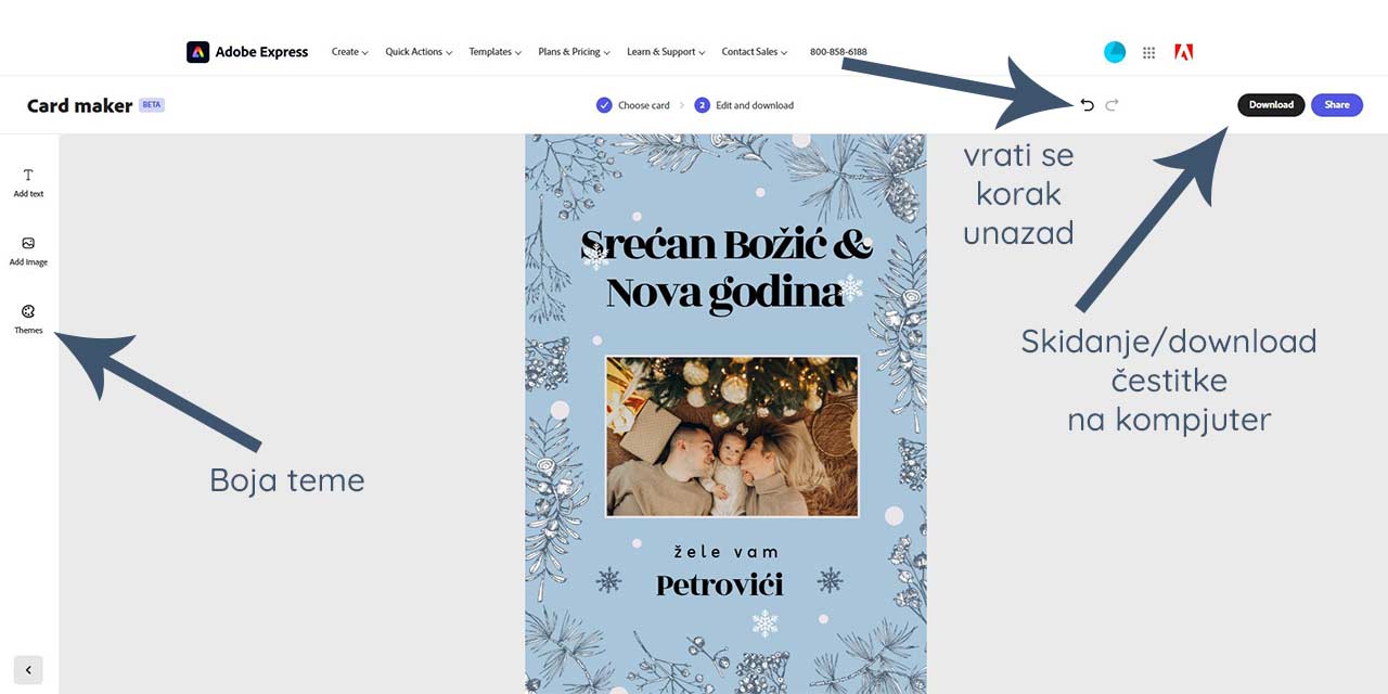 Kako sami da dizajnirate digitalnu novogodišnju čestitku