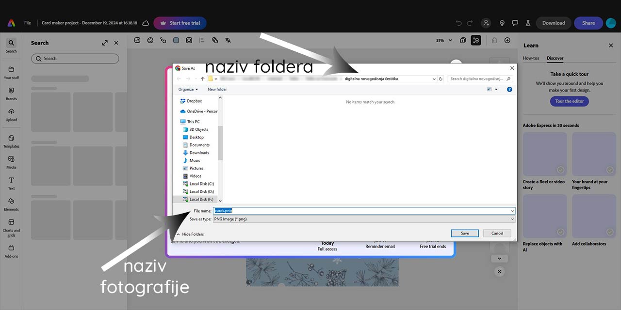 Kako sami da dizajnirate digitalnu novogodišnju čestitku