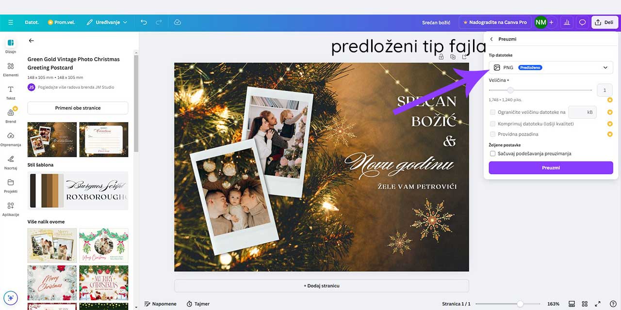 Kako sami da dizajnirate digitalnu novogodišnju čestitku